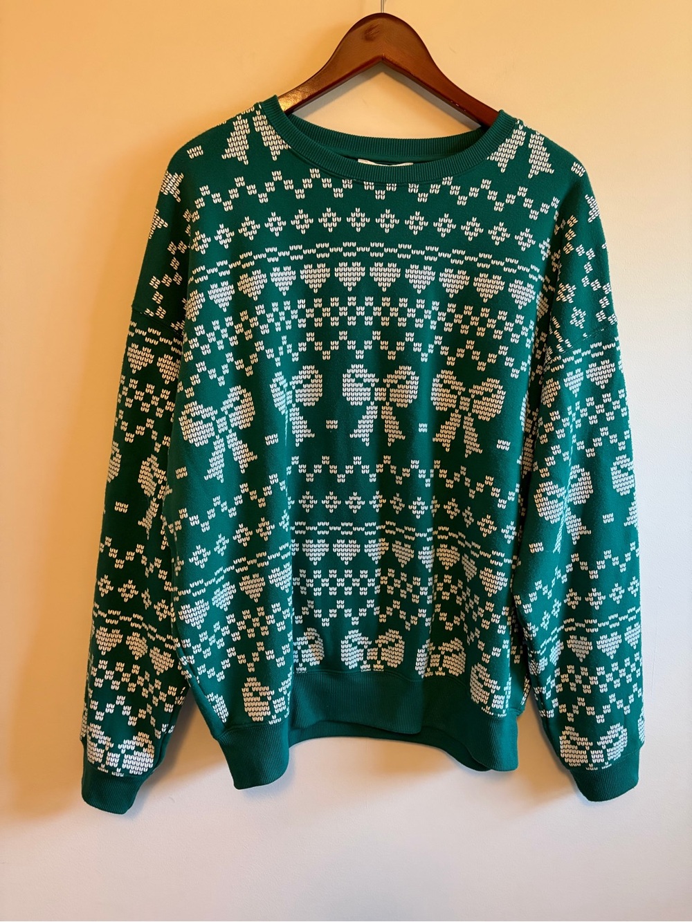 Beach Riot by Anthropologie Bow-Pattern Sweatshirt